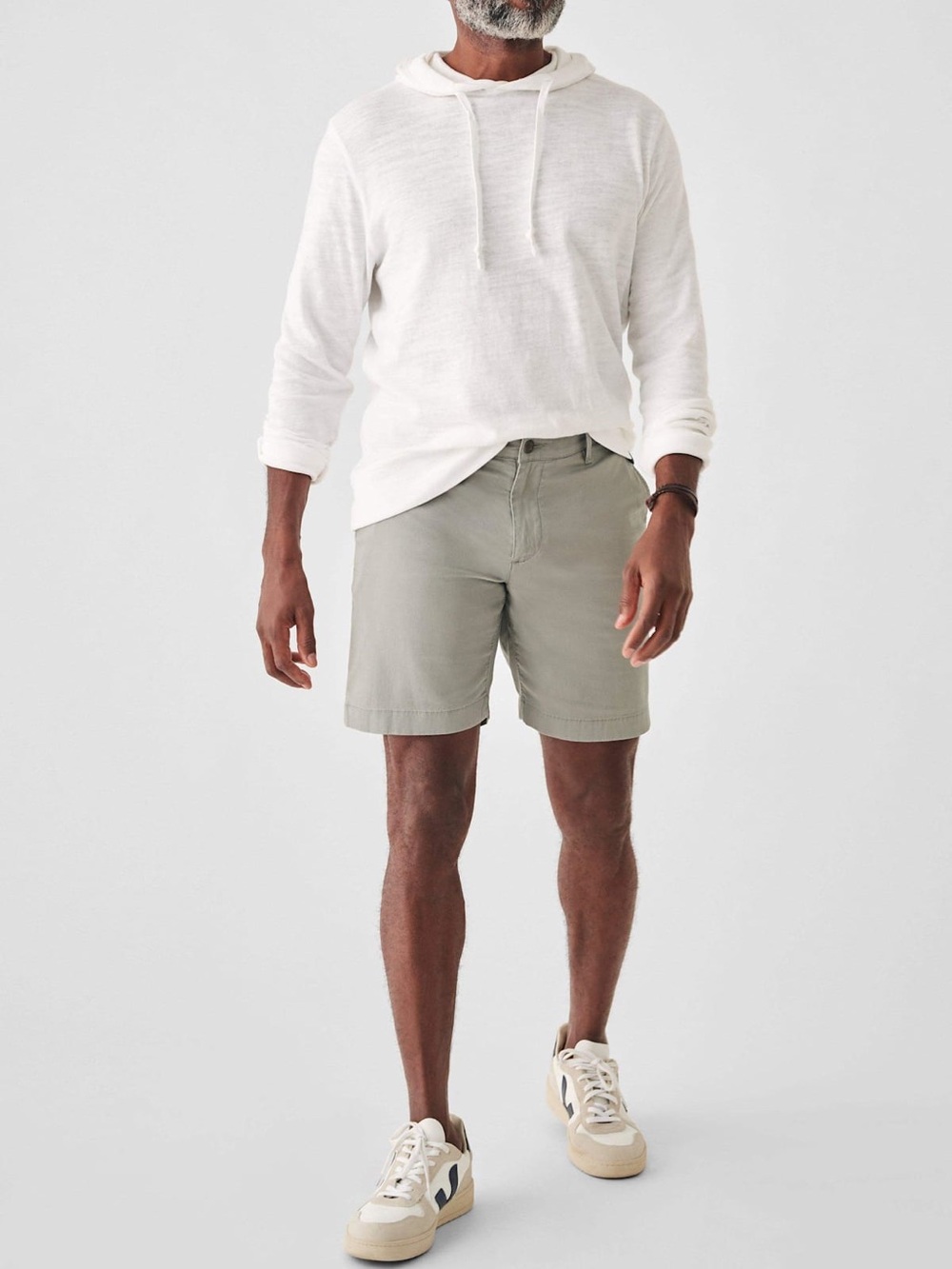 Faherty Island Life Chino Shorts Tan Khaki 8" Inseam Size 34